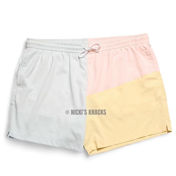 Abercrombie Pride Pastel Colorblock 5" Swim Trunks The Trevor Project Size XXL - Picture 2 of 10